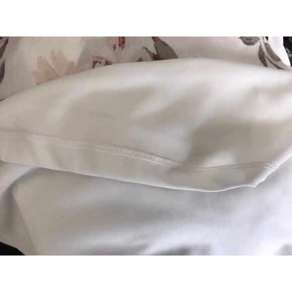 Maurices Dress Womens Size XXL White Floral Sleeveless Lined Keyhole Crew Neck - Picture 7 of 12